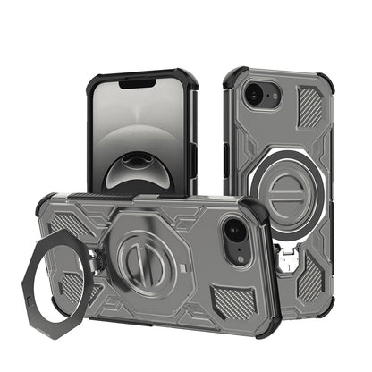 Custodia per Apple iPhone 17e / 16e, Techsuit, Carbon Shield Pro, Fumo