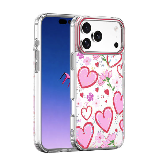 Custodia per Apple iPhone 15 Pro, OEM, Ultra Trendy Love 1, Multicolore