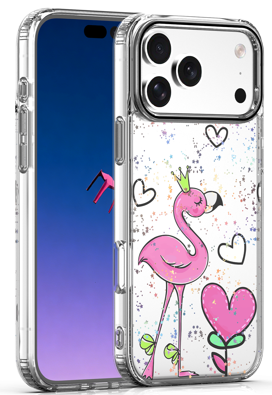 Custodia per Apple iPhone 17 Pro Max, OEM, Ultra Trendy Love 2, Multicolore