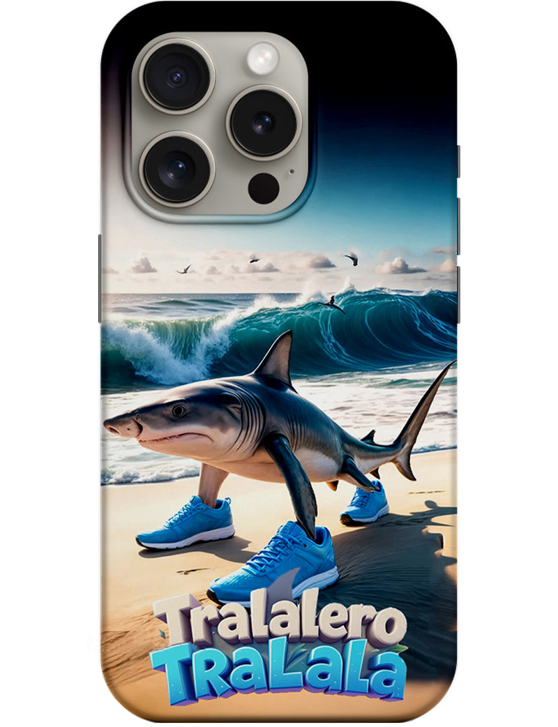 Custodia per Apple iPhone 14 Pro, Perfect Case, Italian Brainrot Tralalero TraLaLa, Multicolore