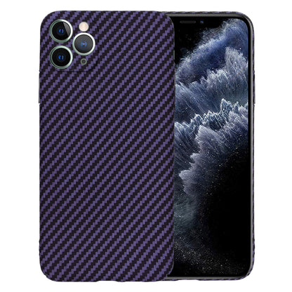 Custodia per Apple iPhone 11 Pro Max, Techsuit, Carbonite FiberShell, Viola