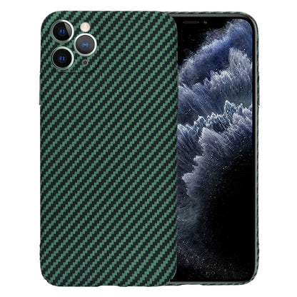 Custodia per Apple iPhone 11 Pro Max, Techsuit, Carbonite FiberShell, Verde