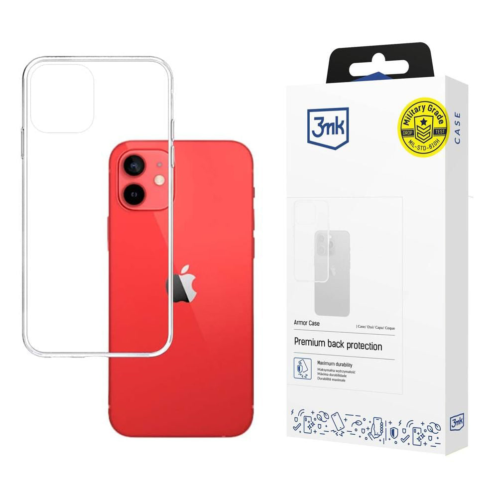 Custodia per Apple iPhone 12 / 12 Pro, 3MK, Armor, Trasparente