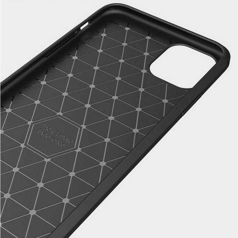 Custodia per Apple iPhone 12 mini, Techsuit, Carbonio, Nera