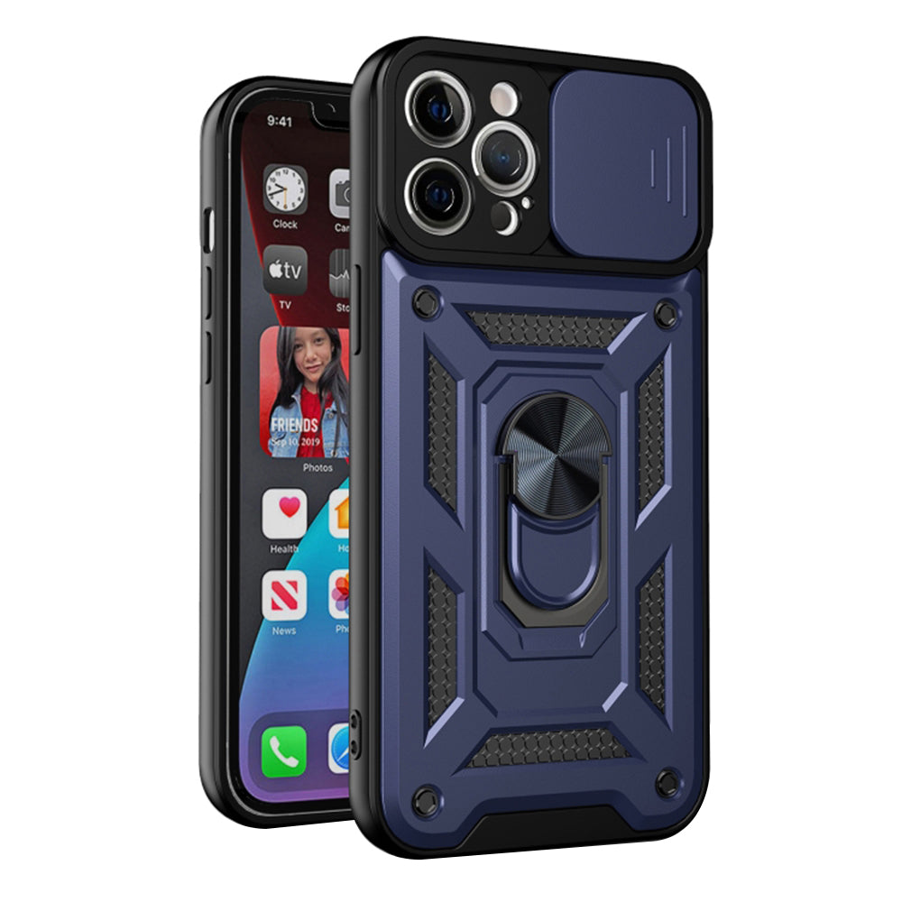 Custodia per Apple iPhone 12 Pro, Techsuit, CamShield, Blu