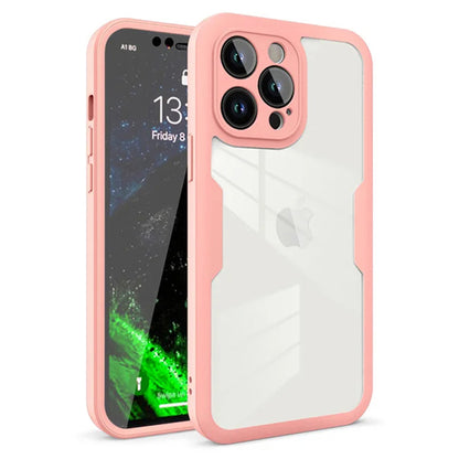 Custodia per Apple iPhone 12 Pro, Techsuit, ColorVerse 360, Rosa