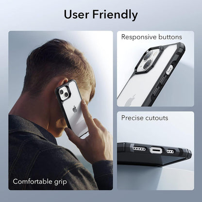 Custodia per Apple iPhone 14 / 13, ESR, Air Armor, Nero Trasparente