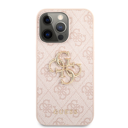 Custodia per Apple iPhone 13 Pro, Guess, 4G Metal Logo, Rosa