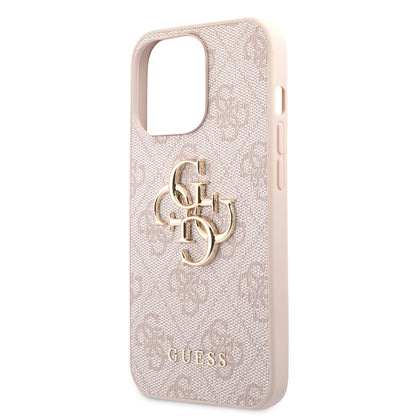 Custodia per Apple iPhone 13 Pro, Guess, 4G Metal Logo, Rosa