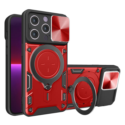 Custodia per Apple iPhone 13 Pro, Techsuit, CamGuard Pro, Rossa