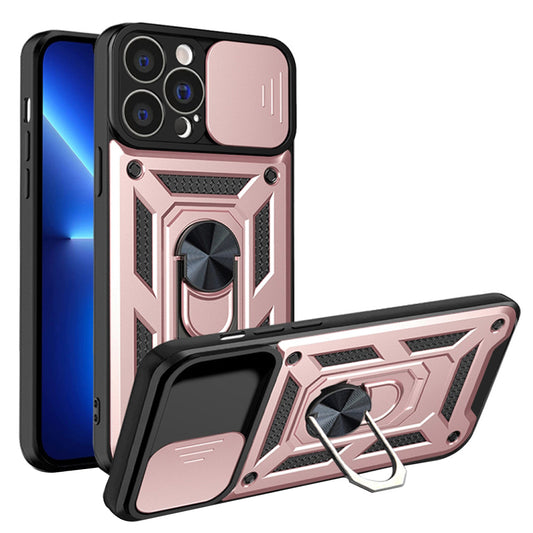 Custodia per Apple iPhone 13 Pro, Techsuit, CamShield, Rosa