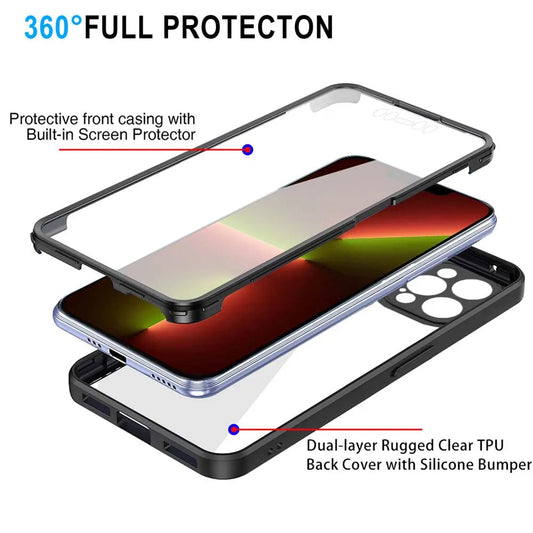 Custodia per Apple iPhone 13 Pro, Techsuit, ColorVerse 360, Rosa