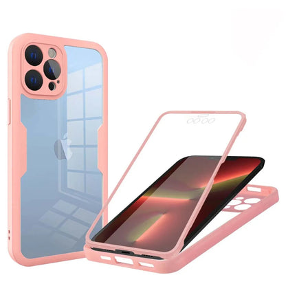 Custodia per Apple iPhone 13 Pro, Techsuit, ColorVerse 360, Rosa