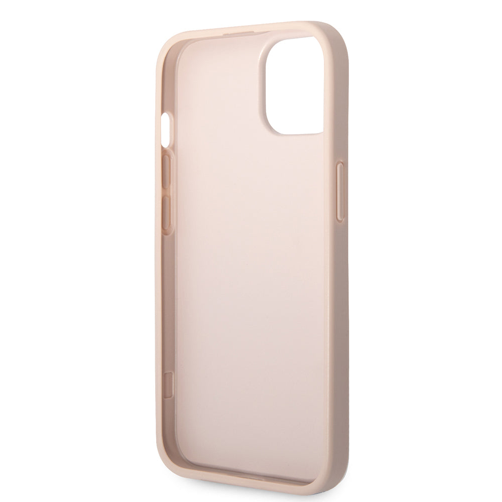 Custodia per Apple iPhone 14, Guess, 4G Metal Logo, Rosa