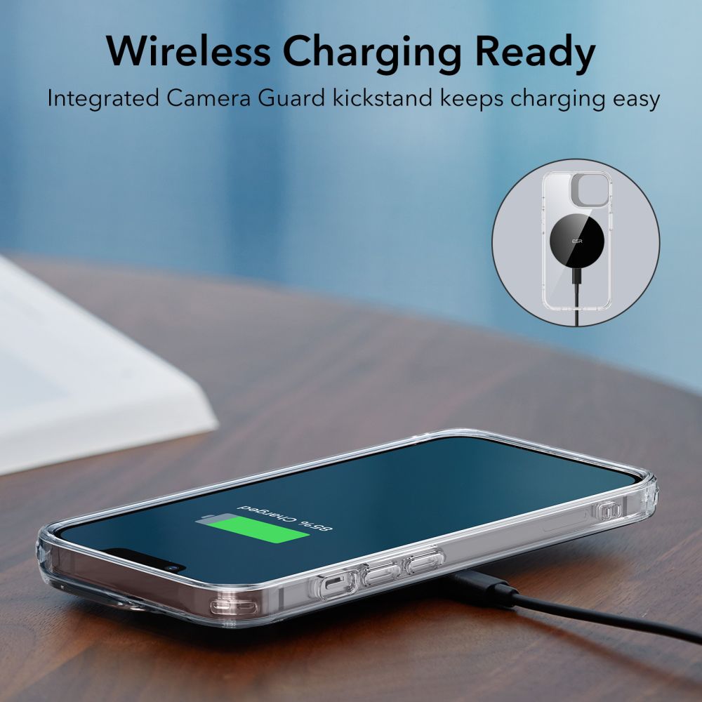 Custodia per Apple iPhone 14 Plus, ESR, Classic Kickstand, Trasparente