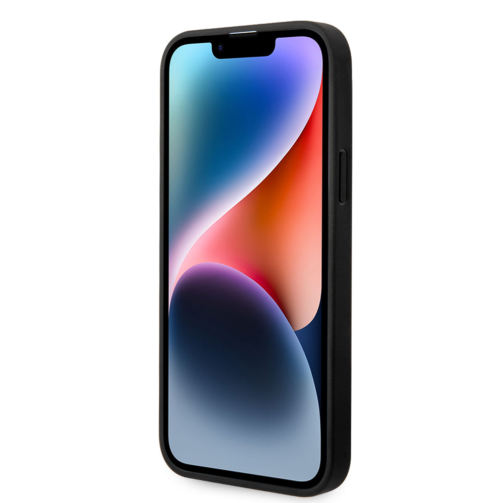 Custodia per Apple iPhone 14 Plus, Karl Lagerfeld, Monogram Stripe, Grigio