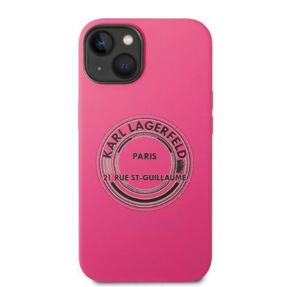 Case for Apple iPhone 14 Plus, Karl Lagerfeld, Silicone RSG, Pink