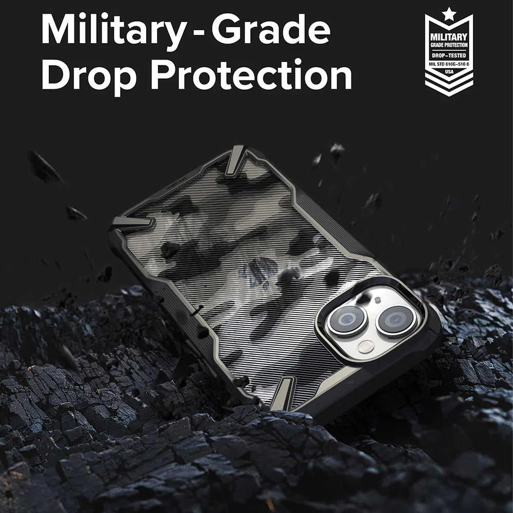 Custodia per Apple iPhone 14 Plus, Ringke, Fusion X Design, Camouflage