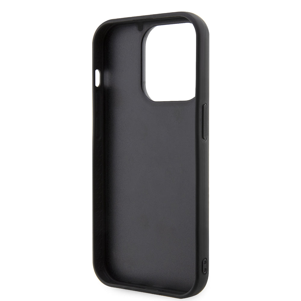 Custodia per Apple iPhone 14 Pro, Karl Lagerfeld, 3D Rubber Ikonik Karl, Nera