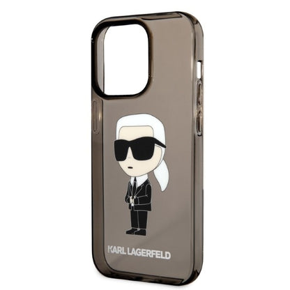 Custodia per Apple iPhone 14 Pro Max, Karl Lagerfeld, IML Ikonik NFT, Nera
