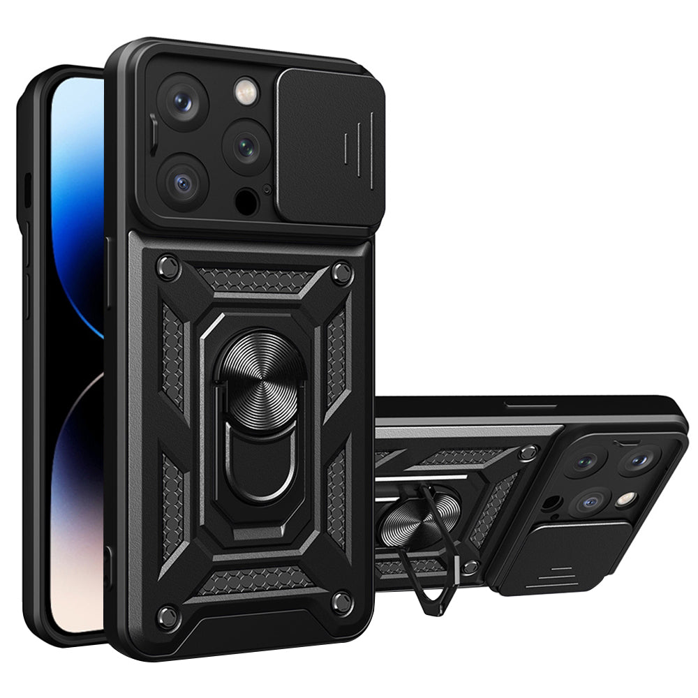 Custodia per Apple iPhone 14 Pro Max, Techsuit, CamShield, Nera