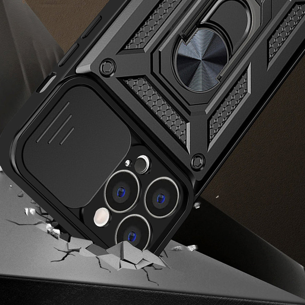 Custodia per Apple iPhone 14 Pro Max, Techsuit, CamShield, Nera