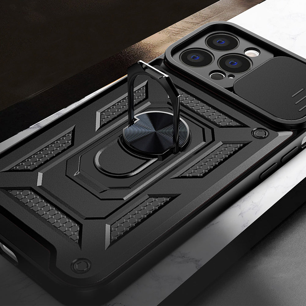 Custodia per Apple iPhone 14 Pro Max, Techsuit, CamShield, Nera