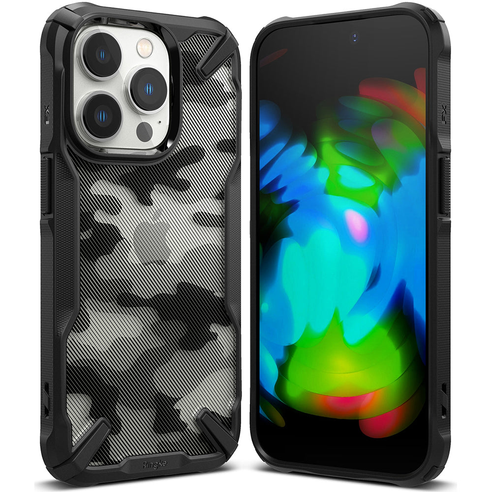 Custodia per Apple iPhone 14 Pro, Ringke, Fusion X Design, Camuffamento