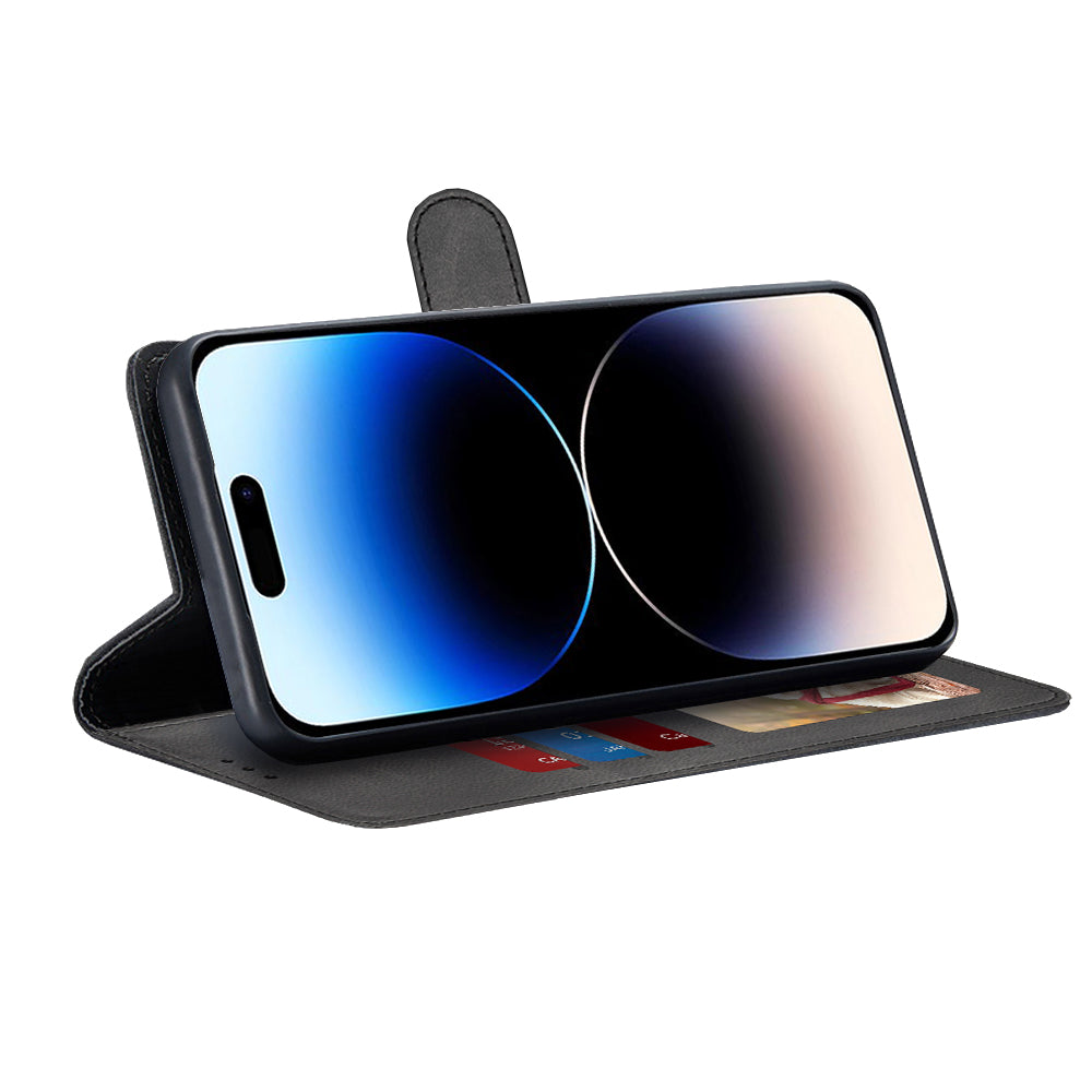 Custodia per Apple iPhone 14 Pro, Techsuit, Diary Book, Nera