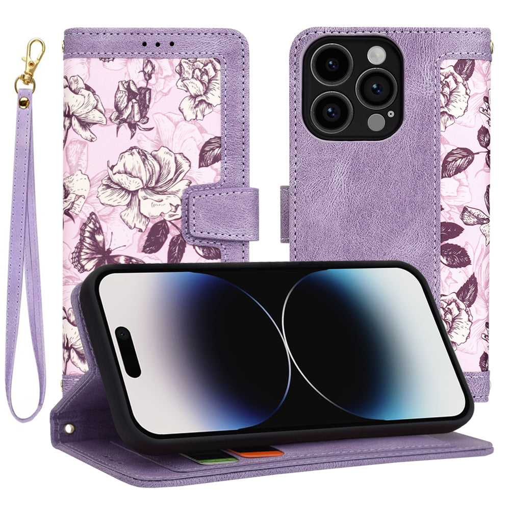 Custodia per Apple iPhone 14 Pro, Techsuit, FlipCraft, Viola