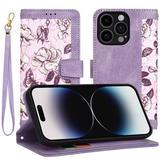 Custodia per Apple iPhone 14 Pro, Techsuit, FlipCraft, Viola