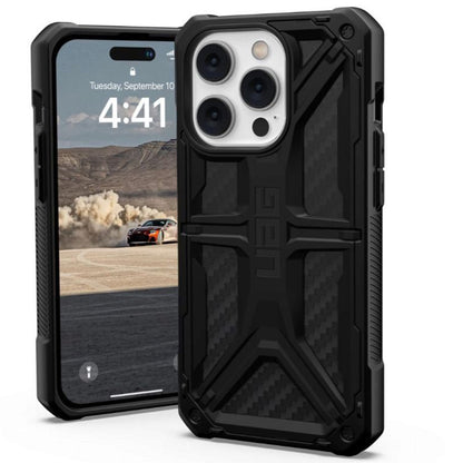 Custodia per Apple iPhone 14 Pro, Urban Armor Gear, Monarch Carbon, Nera