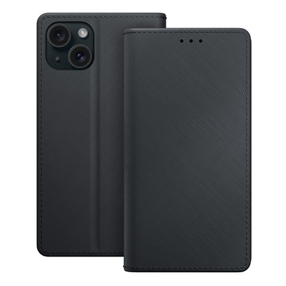 Custodia per Apple iPhone 15, 3MK, Wallet, Nera