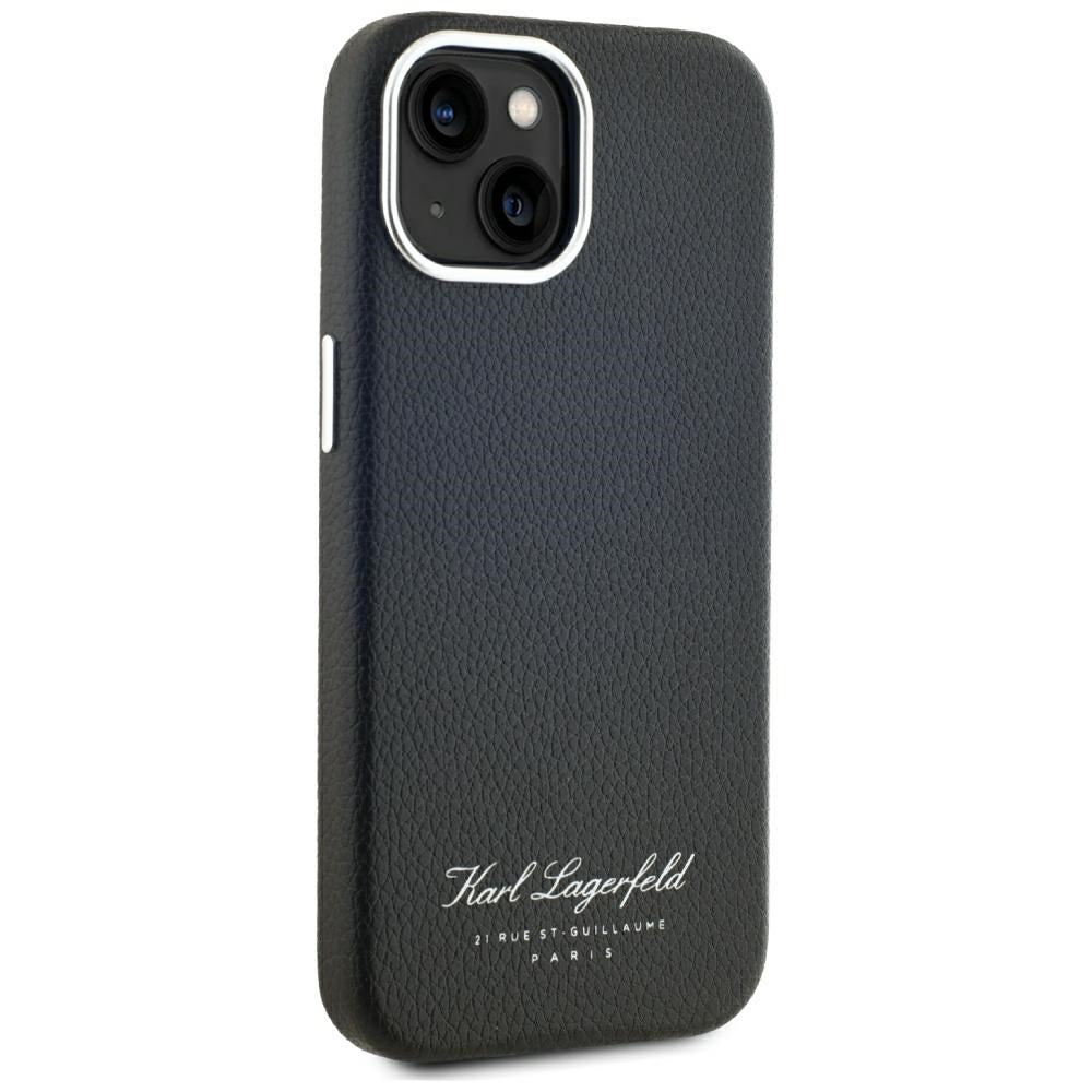 Custodia per Apple iPhone 15, Karl Lagerfeld, RSG, Nera