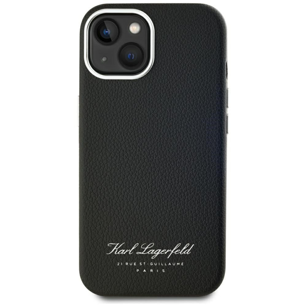 Custodia per Apple iPhone 15, Karl Lagerfeld, RSG, Nera