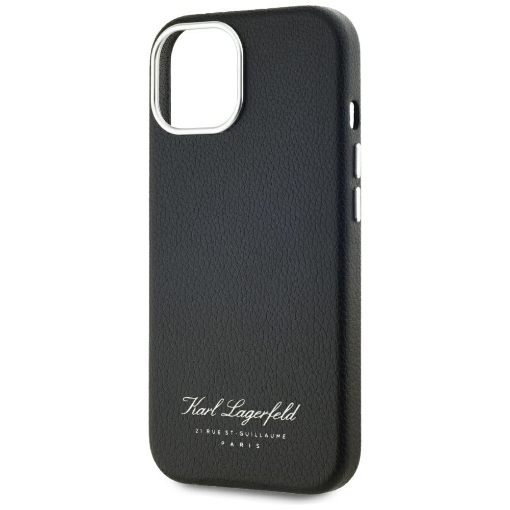 Custodia per Apple iPhone 15, Karl Lagerfeld, RSG, Nera