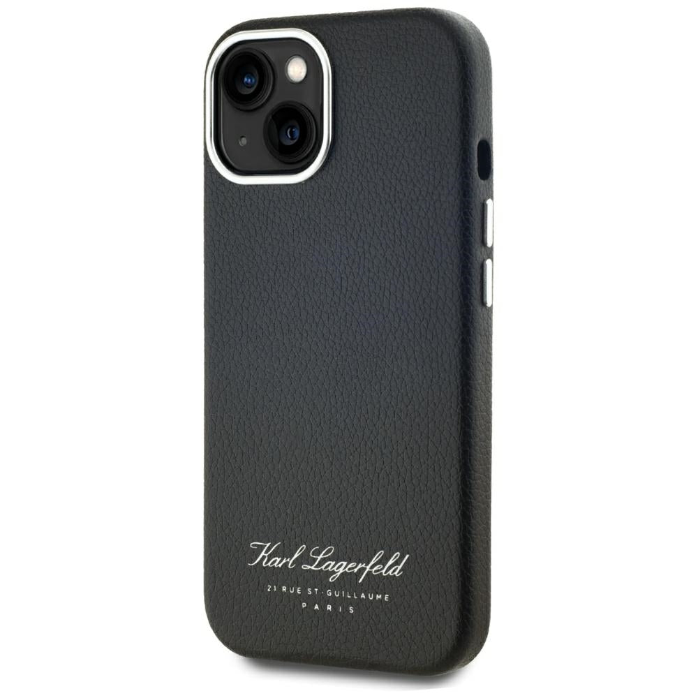 Custodia per Apple iPhone 15, Karl Lagerfeld, RSG, Nera