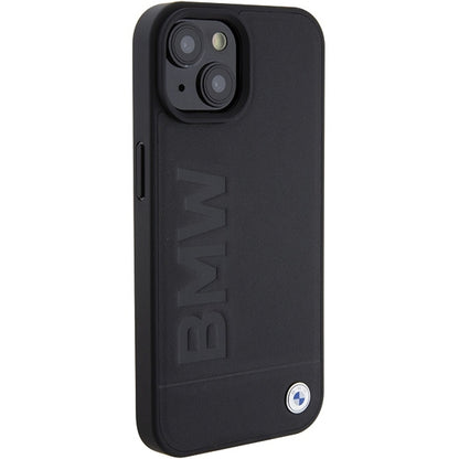Custodia per Apple iPhone 15 Plus, BMW, Natural Hot Stamp, Nera