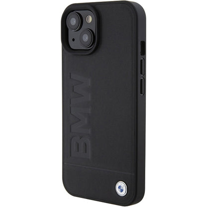 Custodia per Apple iPhone 15 Plus, BMW, Natural Hot Stamp, Nera