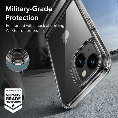 Custodia per Apple iPhone 15 Plus, ESR, Air Shield Boost Kickstand, Trasparente