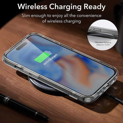Custodia per Apple iPhone 15 Plus, ESR, Air Shield Boost Kickstand, Trasparente