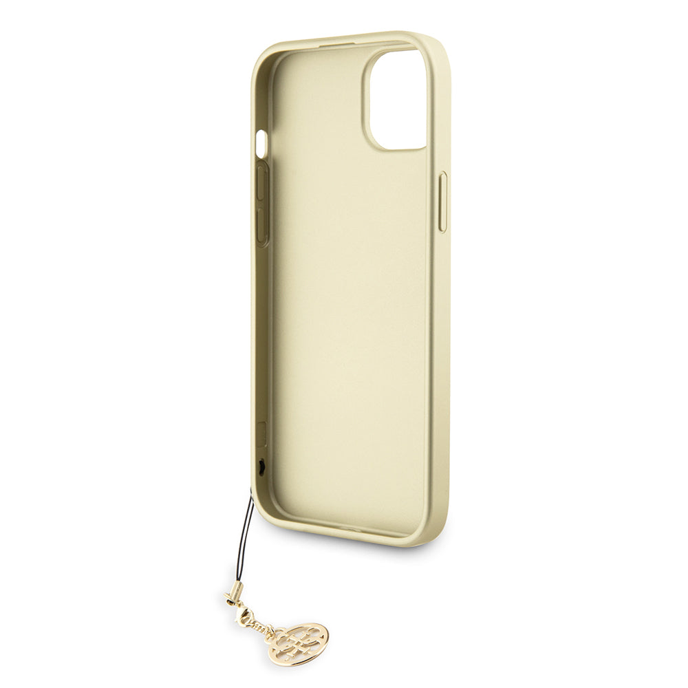 Custodia per Apple iPhone 15 Plus, Guess, 4G Charm, Grigio