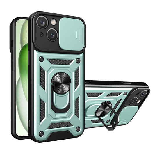 Custodia per Apple iPhone 15 Plus, Techsuit, CamShield, Verde