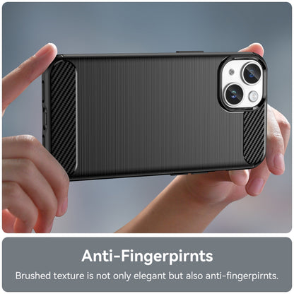 Custodia per Apple iPhone 15 Plus, Techsuit, Carbonio, Nera