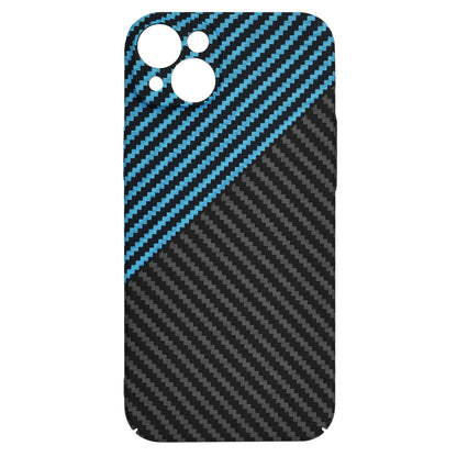 Custodia per Apple iPhone 15 Plus, Techsuit, Carbonite FiberShell, Nero Bleu