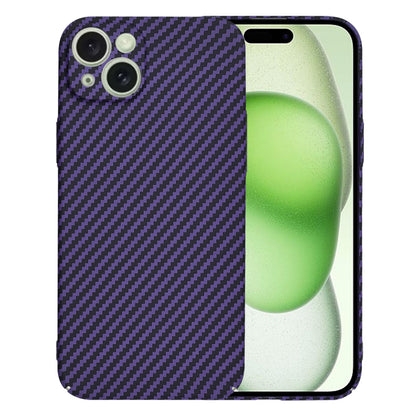 Custodia per Apple iPhone 15 Plus, Techsuit, Carbonite FiberShell, Viola