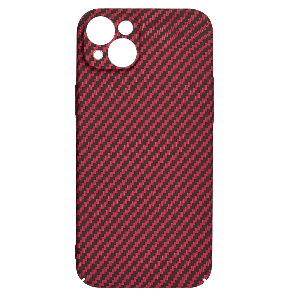 Custodia per Apple iPhone 15 Plus, Techsuit, Carbonite FiberShell, Rossa