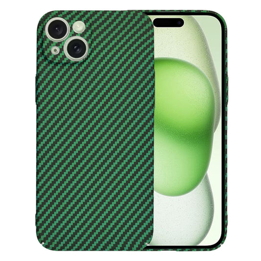 Custodia per Apple iPhone 15 Plus, Techsuit, Carbonite FiberShell, Verde