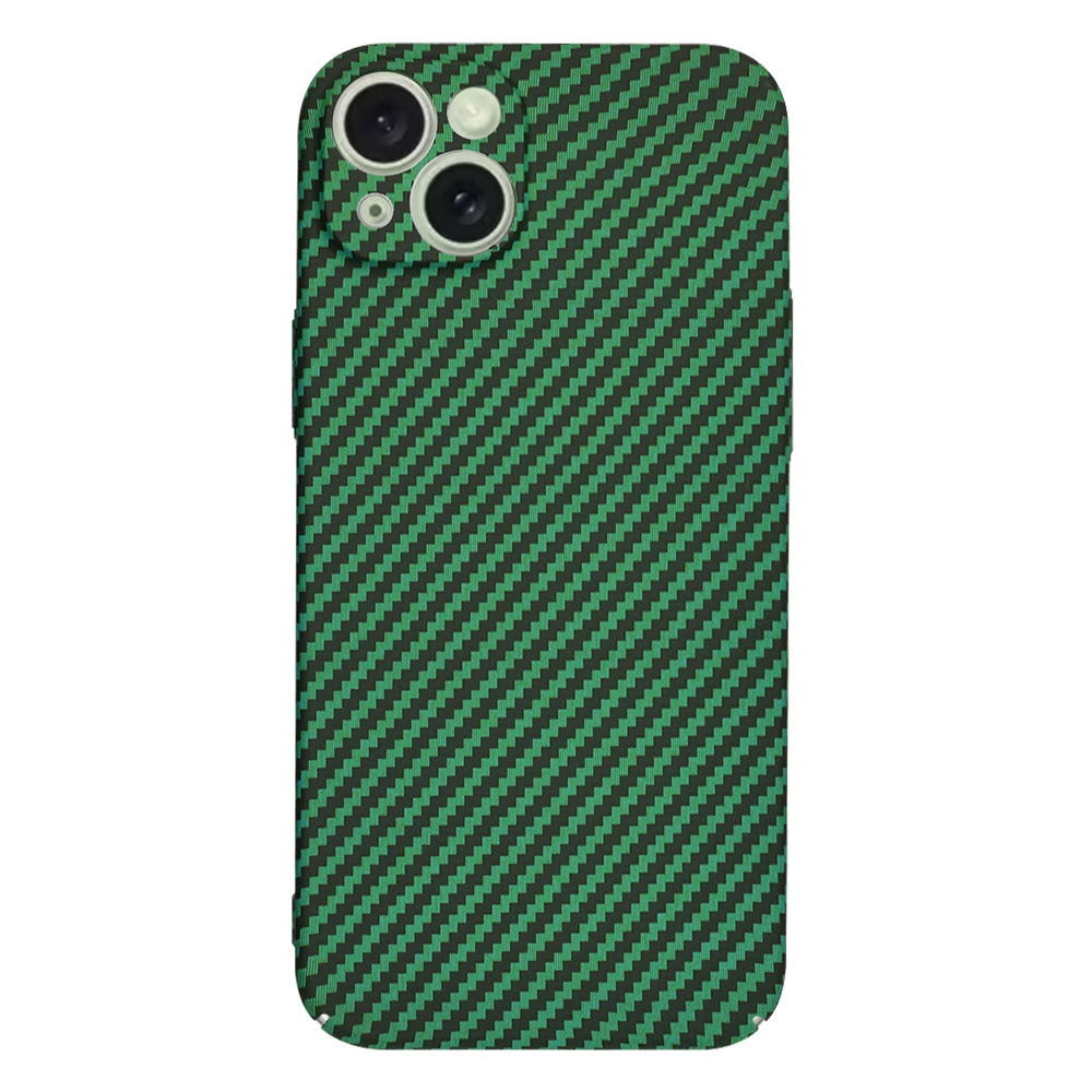 Custodia per Apple iPhone 15 Plus, Techsuit, Carbonite FiberShell, Verde
