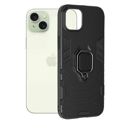 Custodia per Apple iPhone 15 Plus, Techsuit, Shield, Nera